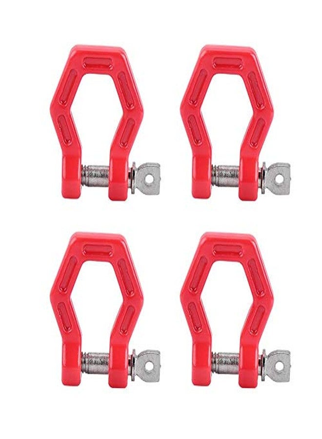 Dilwe RC Car Trailer Buckle, 4 Pcs Metal Tow Shackle Lock Catch for RC Climbing Crawler Car Accessory Parts - Image 1