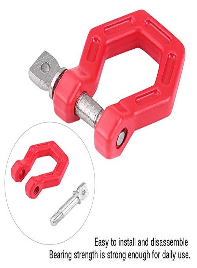 Dilwe RC Car Trailer Buckle, 4 Pcs Metal Tow Shackle Lock Catch for RC Climbing Crawler Car Accessory Parts - Image 4