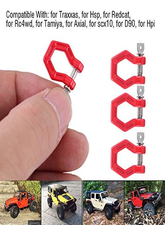 Dilwe RC Car Trailer Buckle, 4 Pcs Metal Tow Shackle Lock Catch for RC Climbing Crawler Car Accessory Parts - Image 5