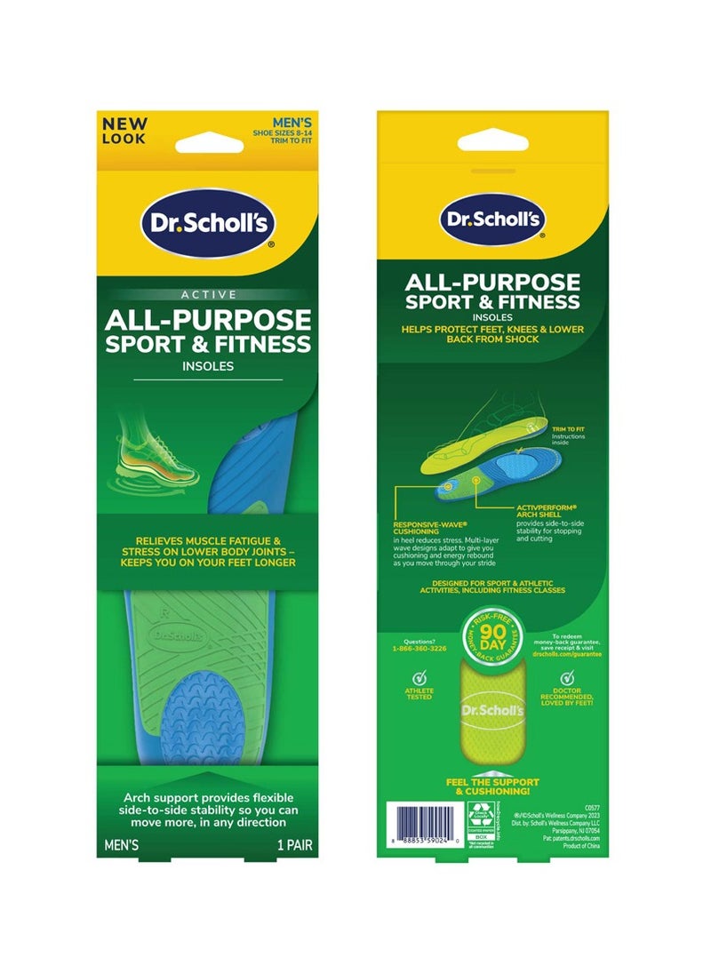 Dr. Scholl's Dr. Scholl's All Purpose Sport and Fitness Insoles Men  - Image 2