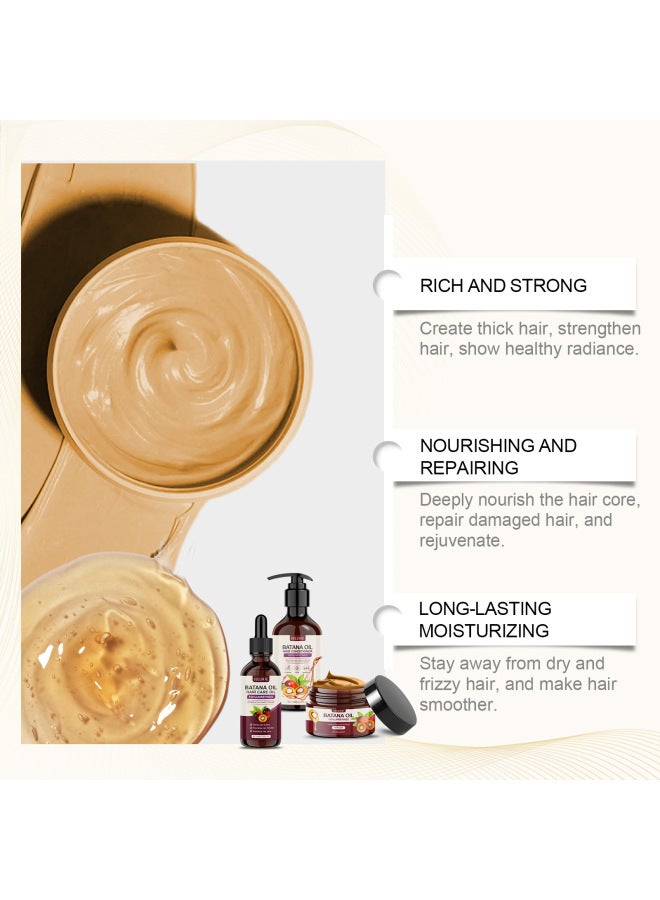 EELHOE Batahna Oil Hair Care Series Moisturizes Hair Roots And Frizzy Hair Nourishes Hair Smooth Hair Care - Image 4