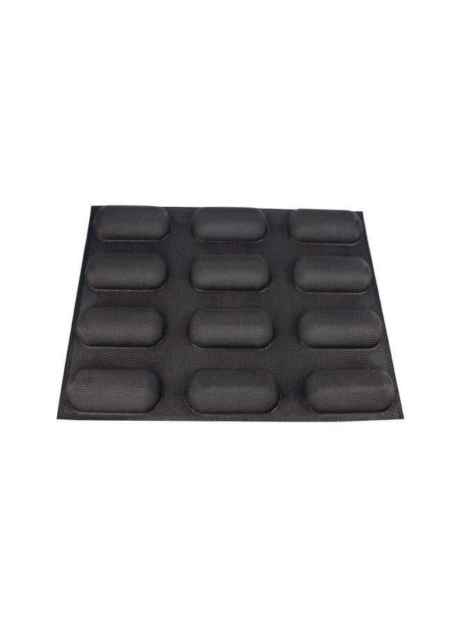 FETESUR Hot Dog Molds Non Stick Bread Loaf Molds Baguette Pan Food Grade Silicone Bread Baking Mold 12 Loaf 40 x 60 for making Bread - Image 3