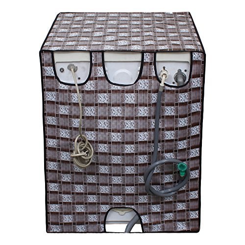 Lithara Waterproof Front Load Washing Machine Cover For 7 Kg, 7.2 Kg, 7.5 Kg, 8 Kg (Design_41) - Image 4