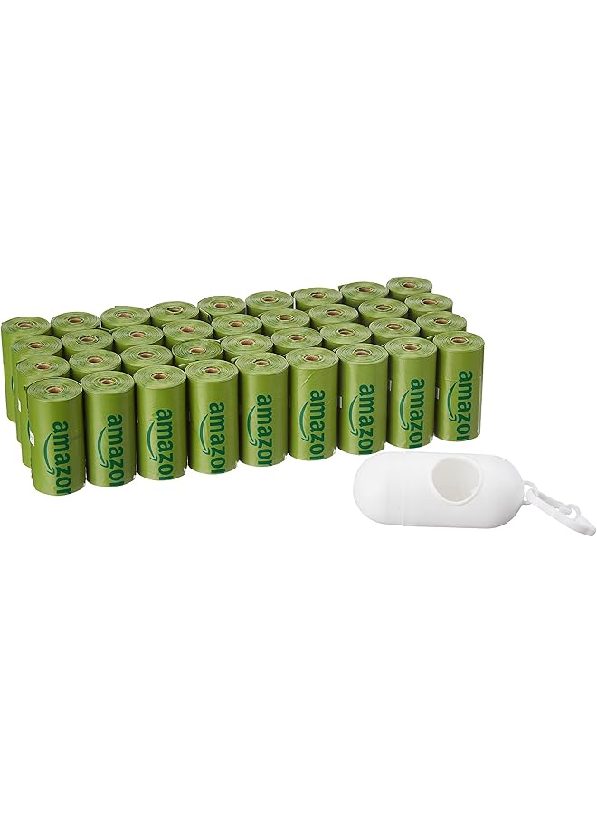 Enhanced Dog Waste Bags With Dispenser And Leash Clip 540 Count 9 X 13 Inches Cucumber Scented