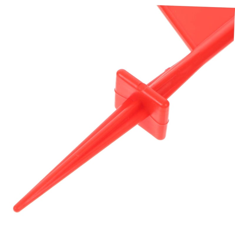 6Pcs Bright Orange Sprinkler Marking Flags with Poles for Garden Plant Identification - Image 5