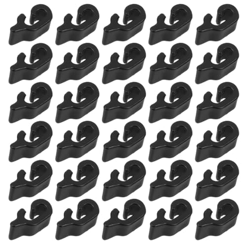 Unomor 40pcs Crate Door Buckles Heavy Duty Wire Clips for Pet Enclosures Cat Dog Rabbit Secure Latches Easy to Assemble Black - Image 1