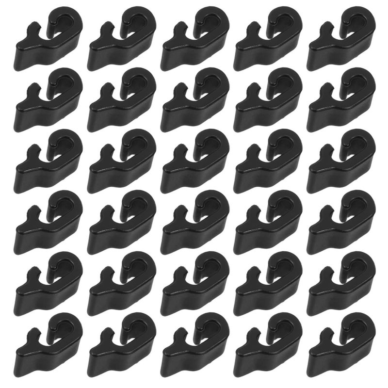 Unomor 40pcs Crate Door Buckles Heavy Duty Wire Clips for Pet Enclosures Cat Dog Rabbit Secure Latches Easy to Assemble Black - Image 2