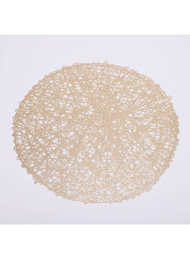 أسلوب أوروبي جولة مقاومة للحرارة جوف فاخرة Placemat لتناول الطعام طاولة ديكور مضاد للانزلاق غسل ممسح مطبخ طاولة حصاري - Image 1