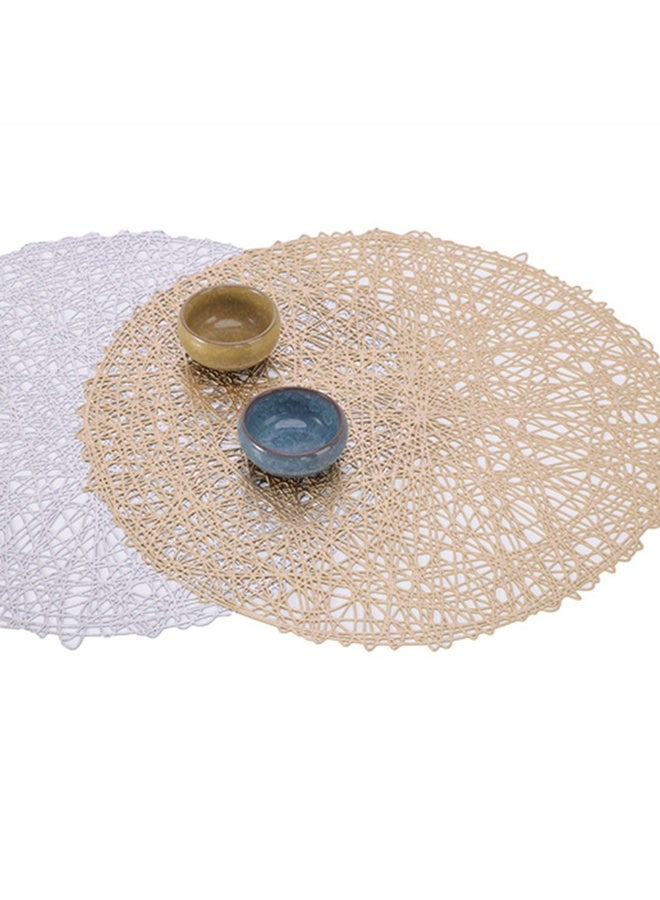 أسلوب أوروبي جولة مقاومة للحرارة جوف فاخرة Placemat لتناول الطعام طاولة ديكور مضاد للانزلاق غسل ممسح مطبخ طاولة حصاري - Image 2