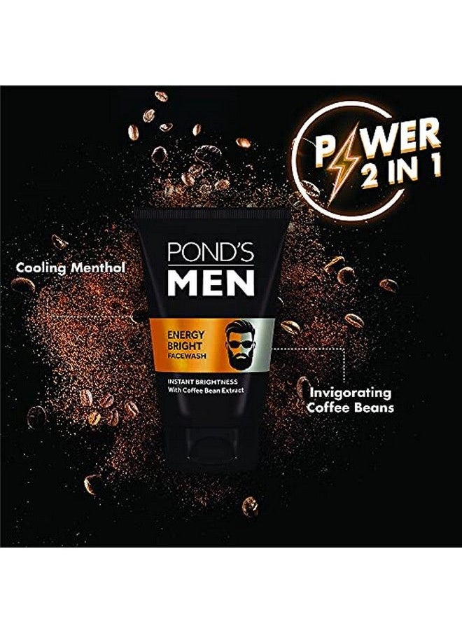 Pond's Men'S Energy Bright Face Wash Coffee Beans Bright Skin 50G  - Image 5