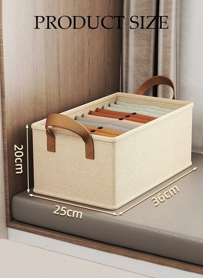 3-Pack Foldable Wardrobe Storage Boxes with Handles - Image 2