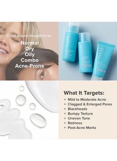 PAULA'S CHOICE CLEAR Regular Strength Acne Travel Kit, 2% Salicylic Acid & 2.5% Benzoyl Peroxide for Acne, Redness Relief, Two Week Trial Size  - Image 5