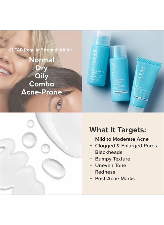 PAULA'S CHOICE CLEAR Regular Strength Acne Travel Kit, 2% Salicylic Acid & 2.5% Benzoyl Peroxide for Acne, Redness Relief, Two Week Trial Size  - Image 5