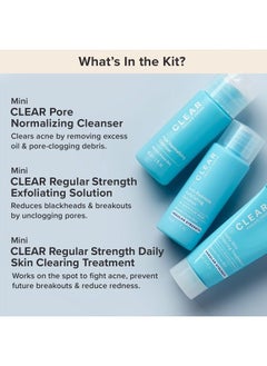 PAULA'S CHOICE CLEAR Regular Strength Acne Travel Kit, 2% Salicylic Acid & 2.5% Benzoyl Peroxide for Acne, Redness Relief, Two Week Trial Size  - Image 4