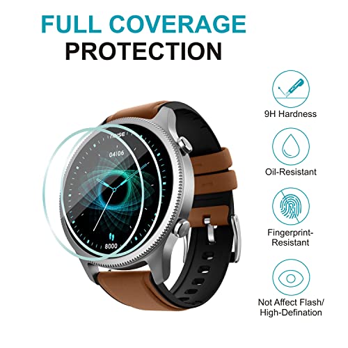 Wisely |Pack 3| For Noise NoiseFit Halo Smartwatch Screen Guard Nano Flexible Glass Full Screen Protector for Noise NoiseFit Halo 1.43" (Pack of 3) - Image 2