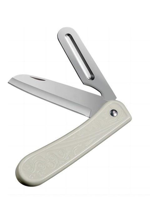 COOLBABY Multi-Purpose Knife, Foldable, Peeler, Fruit/Vegetable Cutter & Bottle Opener. Steel Knife (Pack of 1)