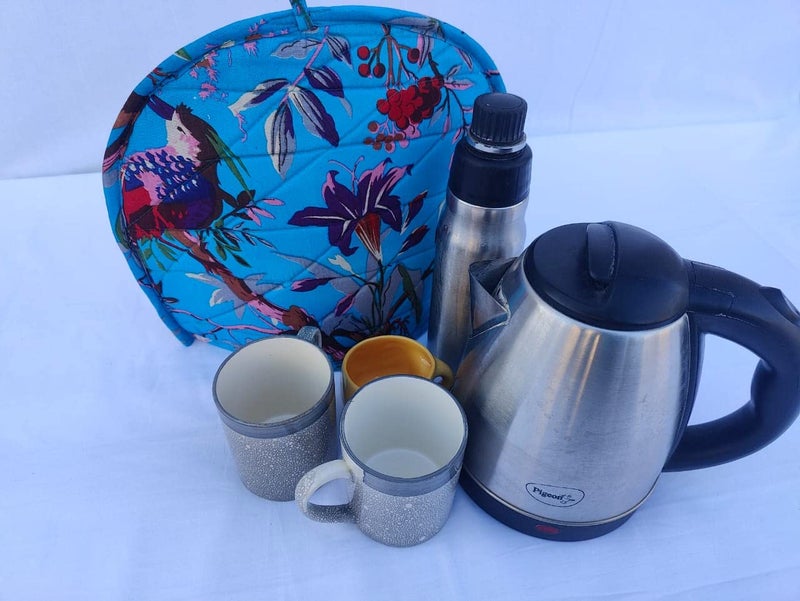 Malan Bai Mandala Tea Cozy Cover Hand Block Winter Tea Cozy Cotton Tea Kettle Warmer Pot Cover Hot Coffee Cover Handamde Kitchen Décor Brand: Malan Bai (Pattern 13) - Image 3