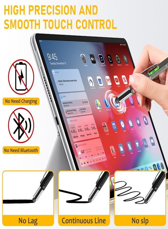 NICEMOVIC Stocking Stuffers Bulk Gifts for Men Multitool Tech Tool Pen Gift 6-in-1 Party Favor Father's Day Dad Gift 36 Pcs Level Gauge Ballpoint Pen Stylus Pen Screwdriver with Ruler - Image 4
