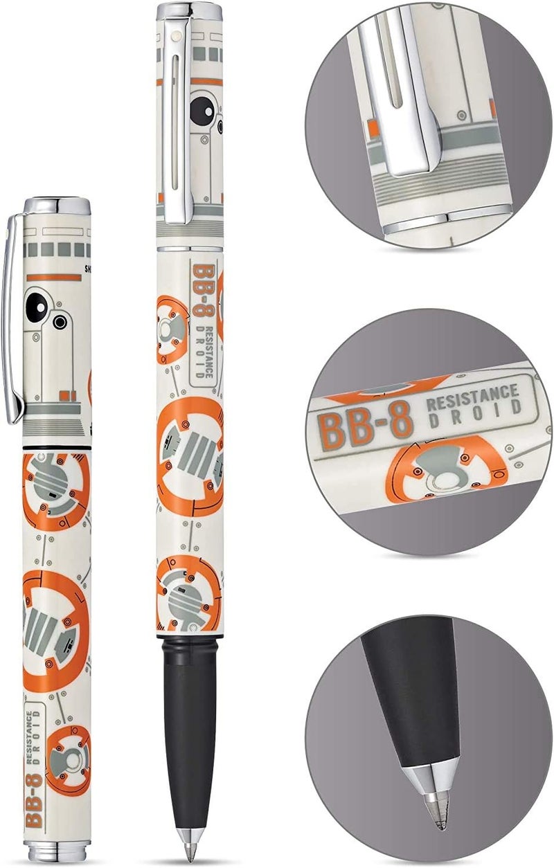 Sheaffer Star Wars BB8 with BB8 themed design and authentic character details Polished appointments Gel Rollerball Pen - Image 3