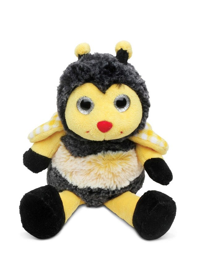 Puzzled Dollibu Sitting Bee Plush Super Soft Bee Insect Stuffed Animal Cute Realistic Stuffed Animal Bee Plush Toy For Boys And Girls Adorable Insect Plush Bee Gift For Baby Kids And Adults 7 Inches  - Image 1