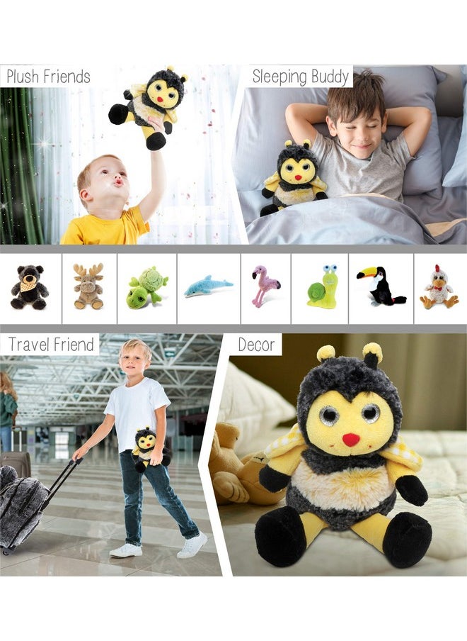 Puzzled Dollibu Sitting Bee Plush Super Soft Bee Insect Stuffed Animal Cute Realistic Stuffed Animal Bee Plush Toy For Boys And Girls Adorable Insect Plush Bee Gift For Baby Kids And Adults 7 Inches  - Image 4