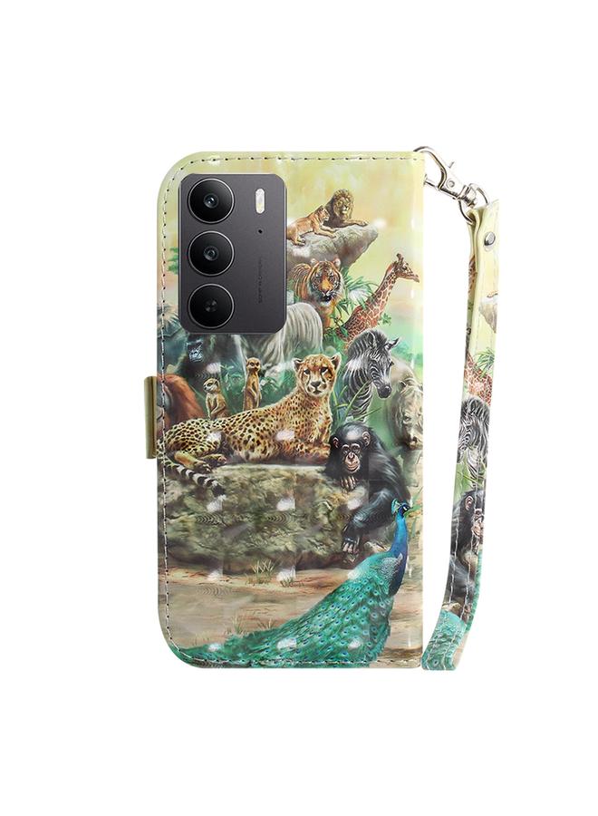 S-TOP Case For Realme C75 3D Colored Horizontal Flip Leather Phone Case - Image 3
