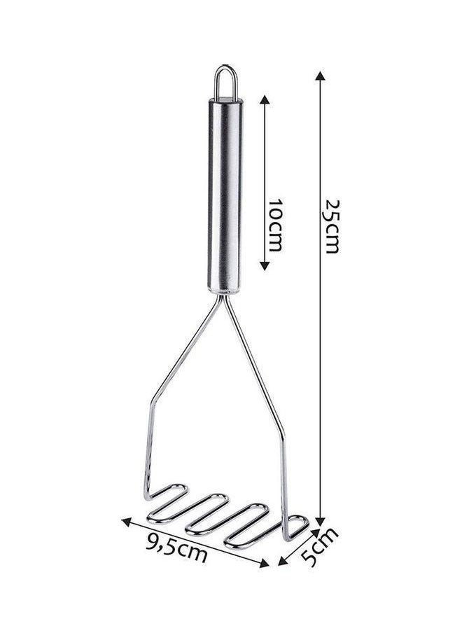 Generic - Wavy Potato Masher Silver - Image 1