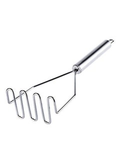 Wavy Potato Masher Silver