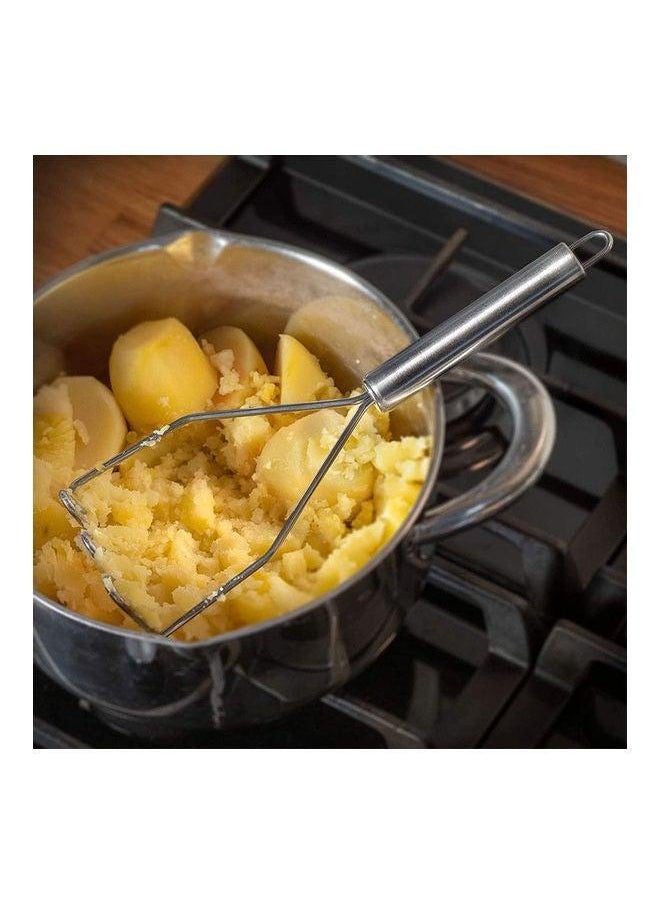 Generic - Wavy Potato Masher Silver - Image 1