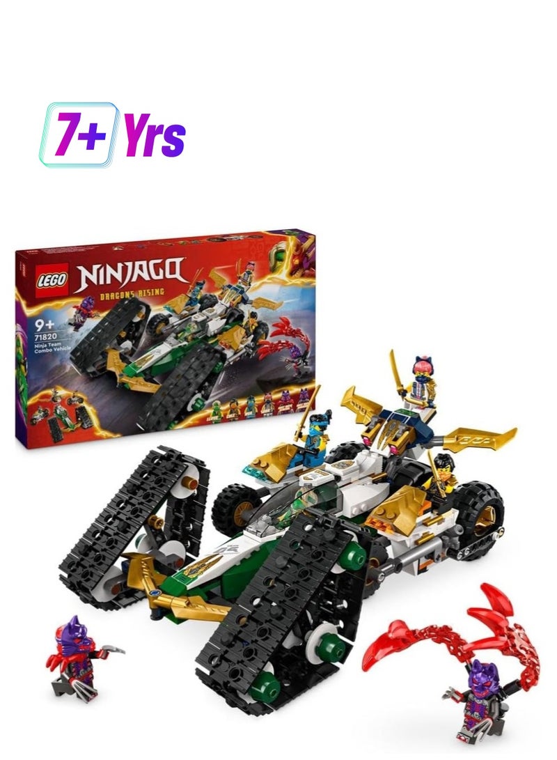 LEGO LEGO NINJAGO Ninja Team Combo Vehicle 4-in-1 Ninja Adventure Toy 71820  - Image 1