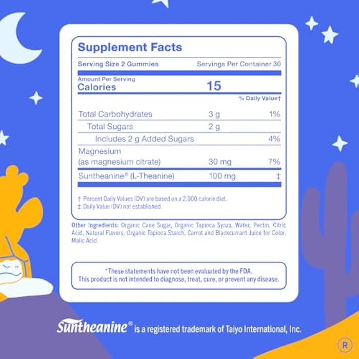 FIRST DAY Kids Magnesium Citrate Gummies (Ages 4+) with No Melatonin | Calm Kids Magnesium Gummies | Bedtime Supplement for Better Sleep with Suntheanine® L-Theanine | Strawberry | 30-Days Supply - Image 3