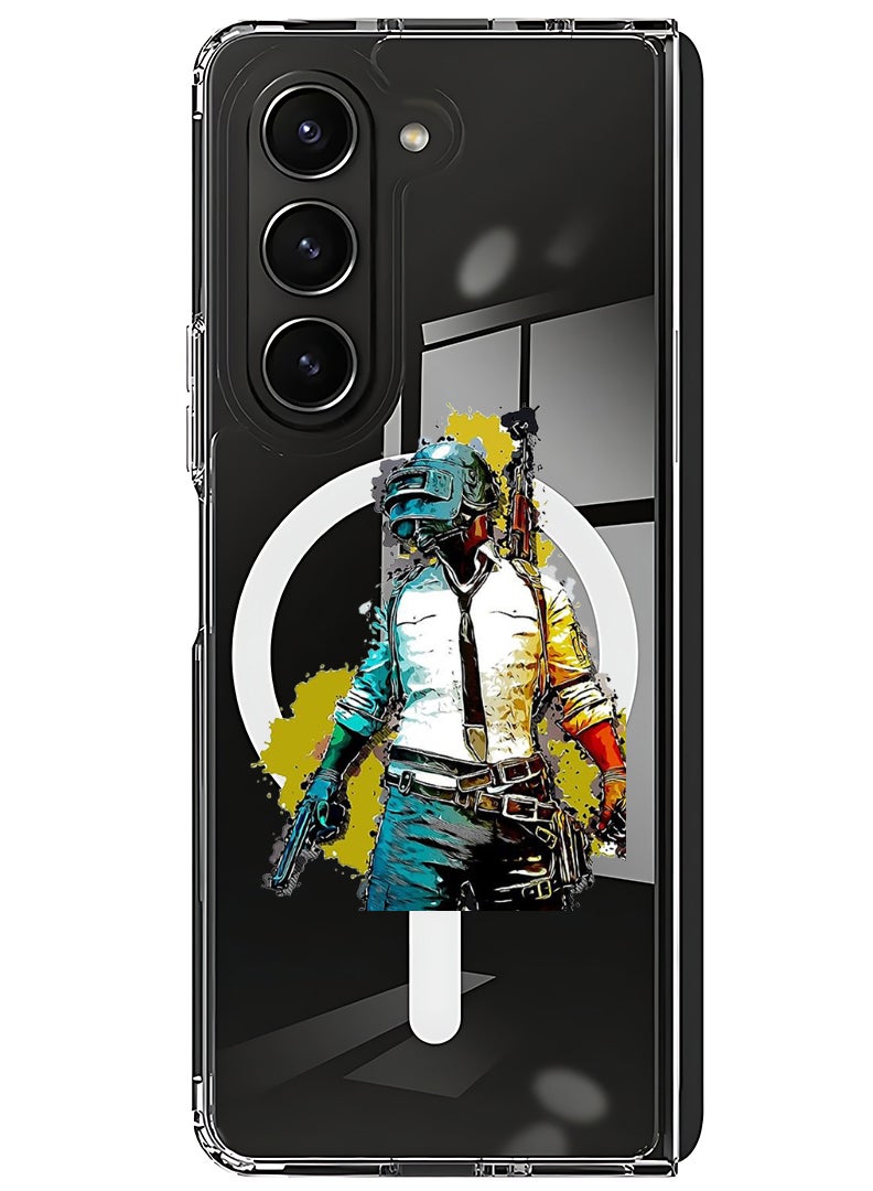 Theodor Magnetic Case for Samsung Galaxy Z Fold 6 Compatible with MagSafe Wireless Charging, Shockproof Phone Bumper Cover Pubg - Image 1