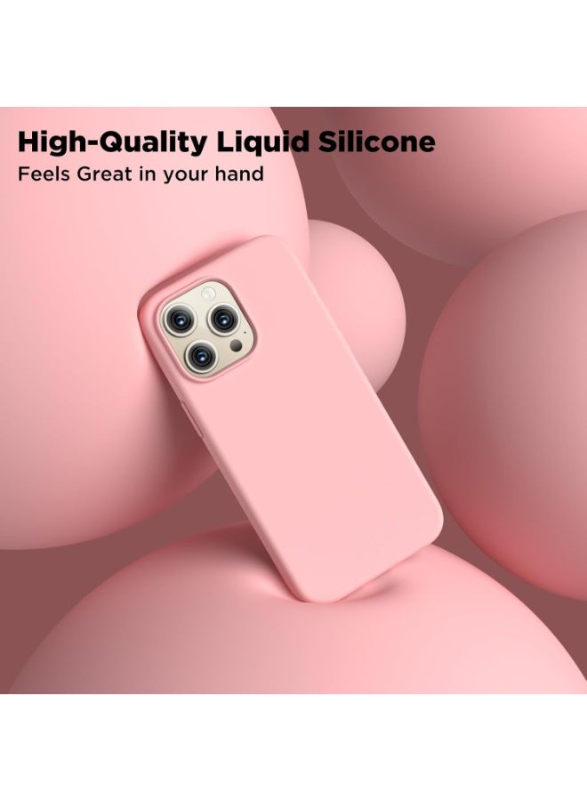 ACLIX Premium Liquid Silicone Case for iPhone 15 Pro Slim Fit, Soft Touch with Microfiber Lining & Enhanced Camera Protection - Durable & Anti-Fingerprint | Pink - Image 3