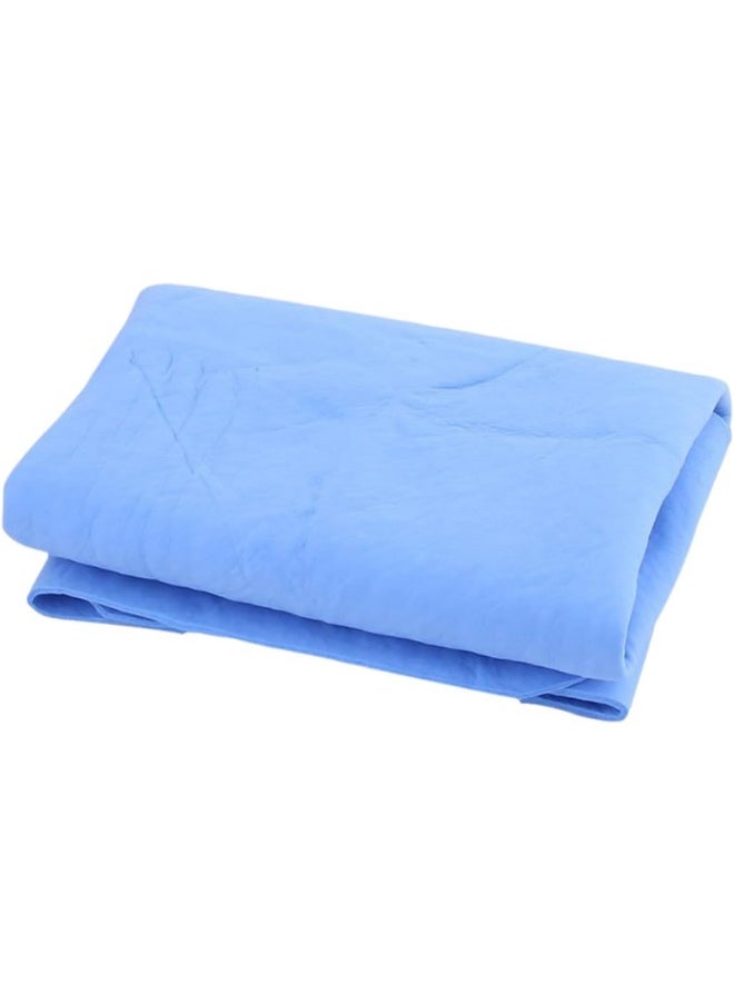 Clean Cham Deer skin Car Drying Towel, Free Microfiber Cleaning Cloth, Premium Professional Soft Microfiber Towel, Super Absorbent Detailing Towel for Car/Windows/Screen/Kitchen - Blue  - Image 2