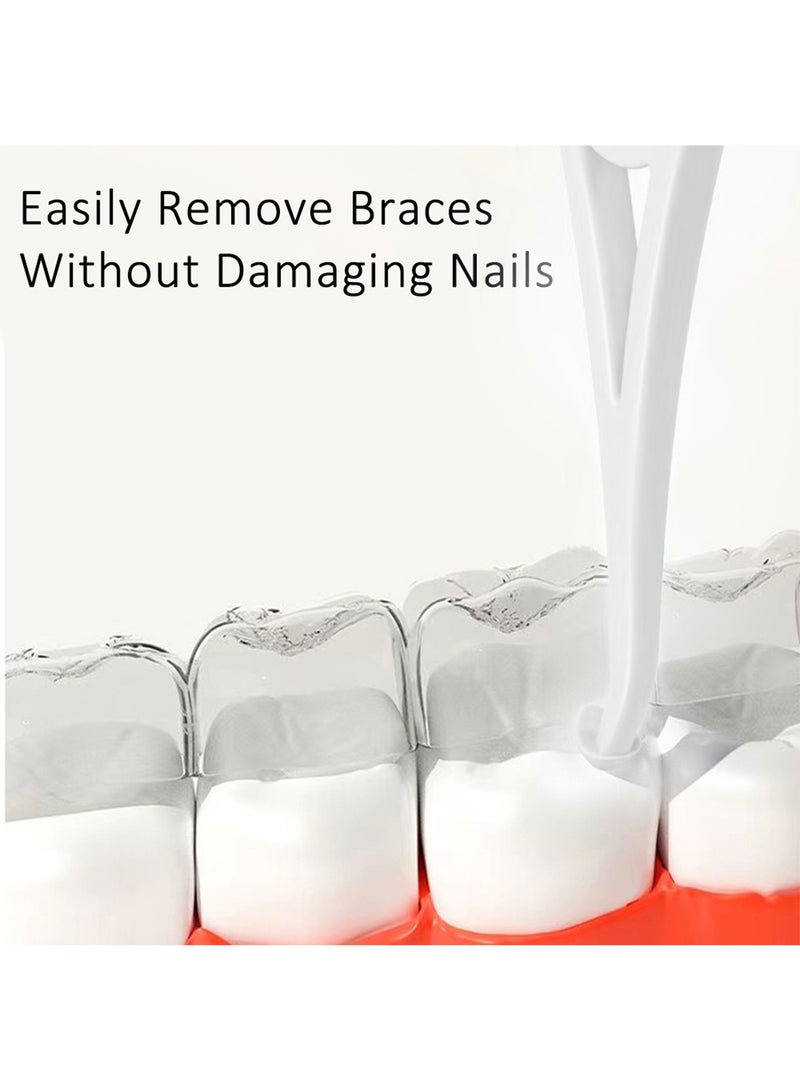 Aligner Removal Tool Set with 2 Chewies, 1 Removal Tool, and 1 Brush for Aligner Wearers (White) - Image 3