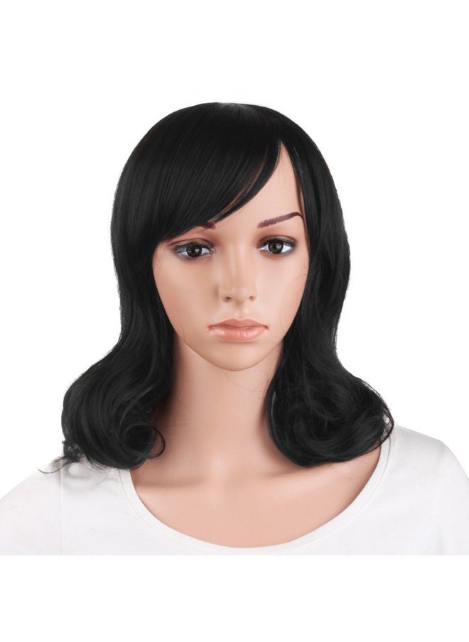 16 Inch/40 Cm Daily Use Side Bangs Medium Curly Wig (Black) - pzsku/Z28D72E3D533D146AA2CFZ/45/_/1720696951/0e737af8-4db8-487b-99d2-2ecc08dc8cc2