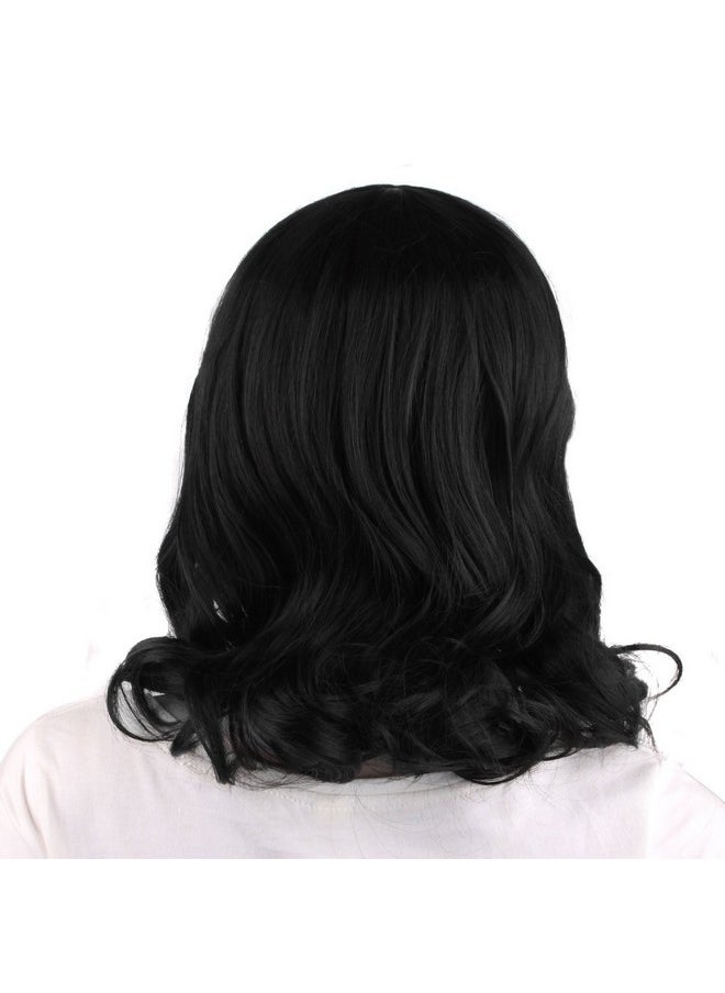 16 Inch/40 Cm Daily Use Side Bangs Medium Curly Wig (Black) - pzsku/Z28D72E3D533D146AA2CFZ/45/_/1720696952/478501dc-72a0-48a3-8477-3483ac7447a2