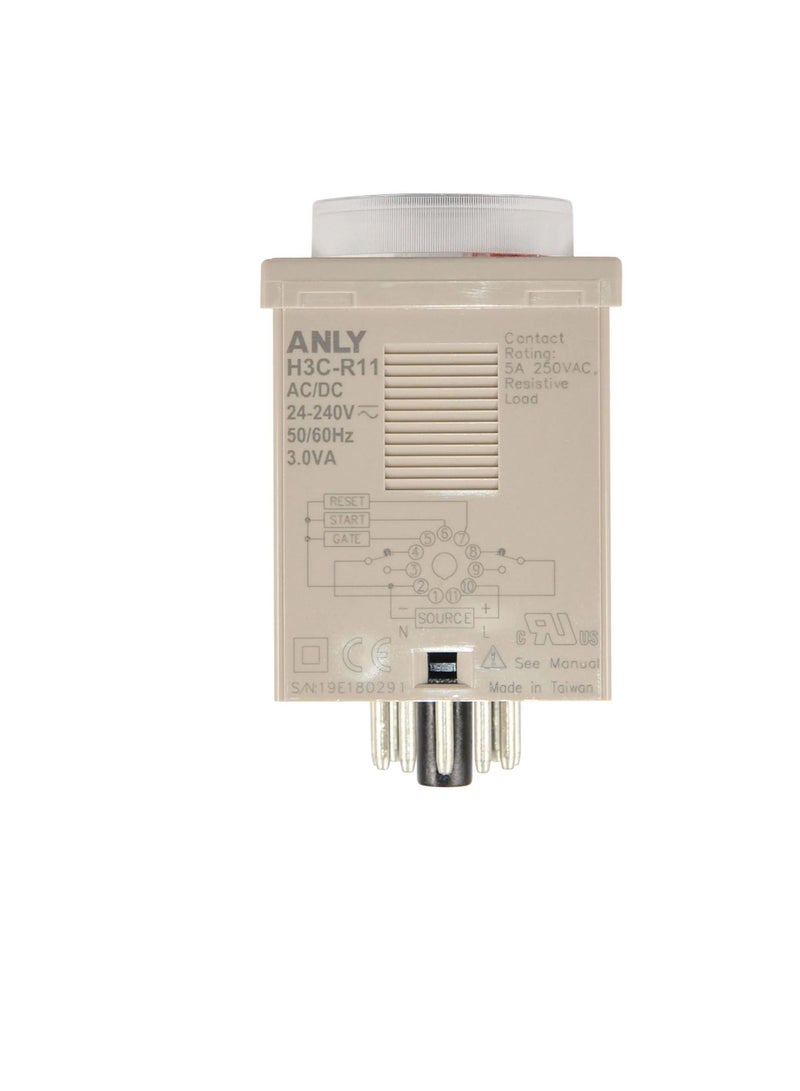 ANLY Multi Function Analogue Timer 11PIN 250VAC 5A  H3C-R11  - Image 2