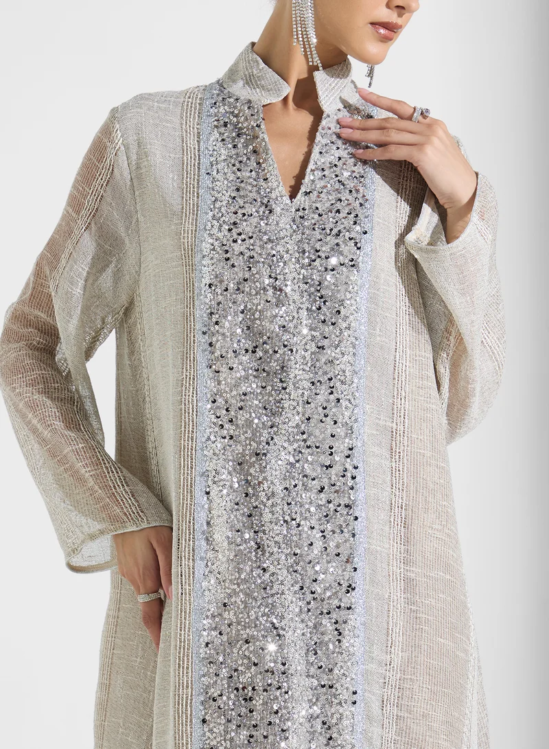 Khizana Sequin Embellished Dress
