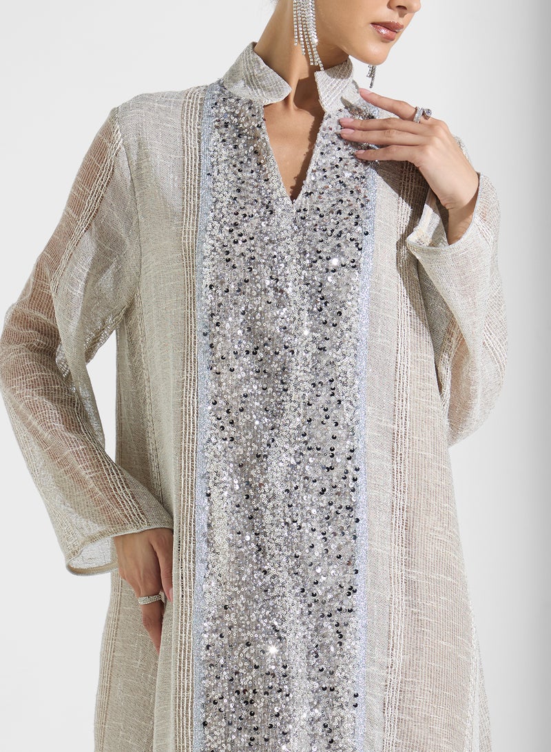 Khizana Sequin Embellished Dress - Image 3