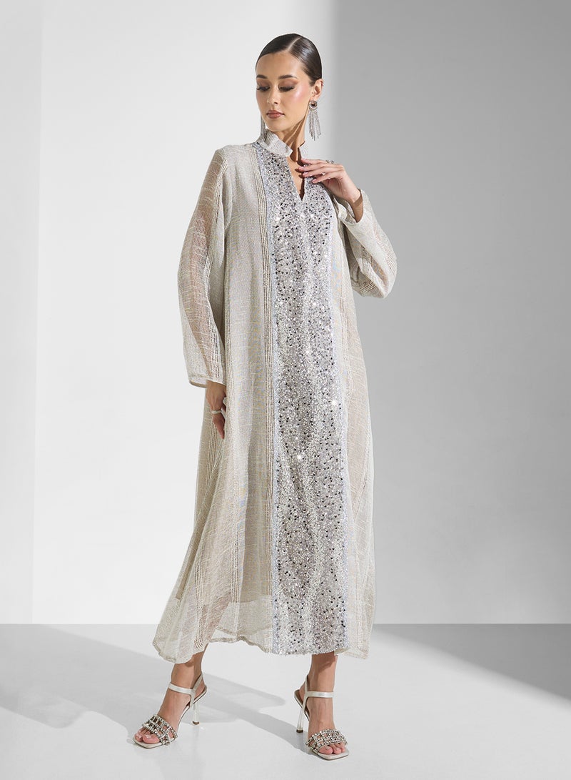 Khizana Sequin Embellished Dress - Image 1