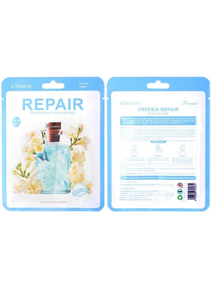 Kormesic Freesia Ampoule Hydrating & Brightening Mask 25ml-5 packs - Image 1