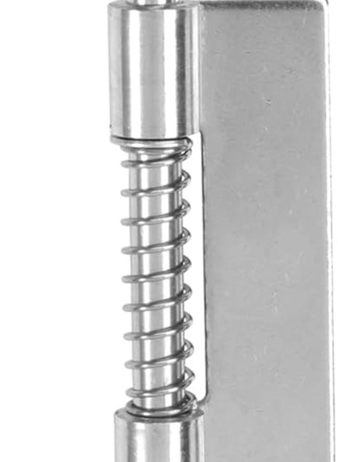 قفل مزلاج من الفولاذ المقاوم للصدأ عالي المتانة للأبواب المنزلقة والبوابات باللون الفضي - Image 2