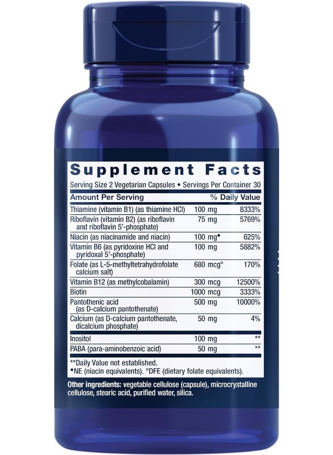 لايف إكستنشن لايف إكستينشن بايو أكتيف كومبليت ب-كومبلكس 60 كبسولة نباتية - Image 2