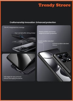 Nillkin For Xiaomi 14T Pro Case, Camera Lens Protection Slide Cover, TPU and PC Shockproof Bumper Back Cover, Anti-Fingerprint Mobile Phone Case, Slim Fit Protective Casing  - Image 3