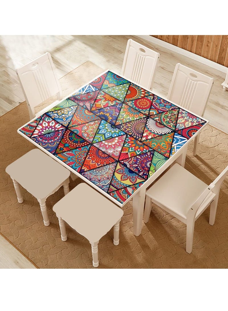 SYOSI Mandala Style Decorative Tile Stickers, Peel and Stick, 16 Pcs 6 x 6 in Self Adhesive Removable Backsplash, Waterproof for Kitchen, Bathroom, Furniture, Staircase, Home Decor, Retro Art Wall Decals - Image 4