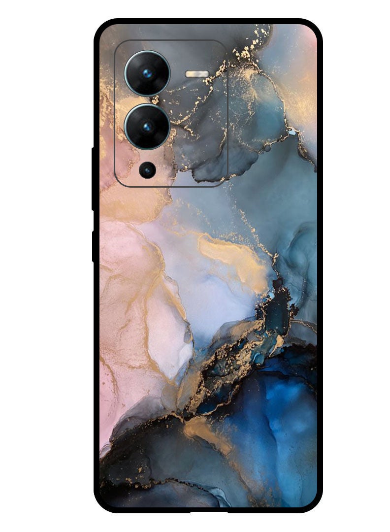 Theodor Protective Case Anti Scratch Shock Proof Bumper Cover For  Vivo V25 Pro Colourful Marble (2) - Image 1