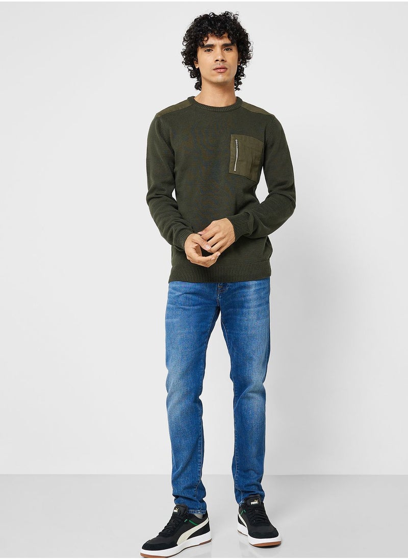 BRAVE SOUL - Zip Pocket Sweater - Image 1