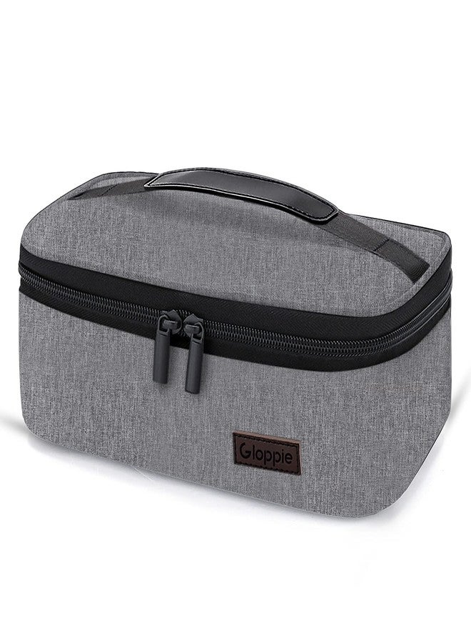Gloppie Small Lunch Bag, Mini Lunch Box for Adults & Kids - CPC Certified, Food-Grade Lining | Portable Cooler for Work, School, Travel, (Grey) - Image 1