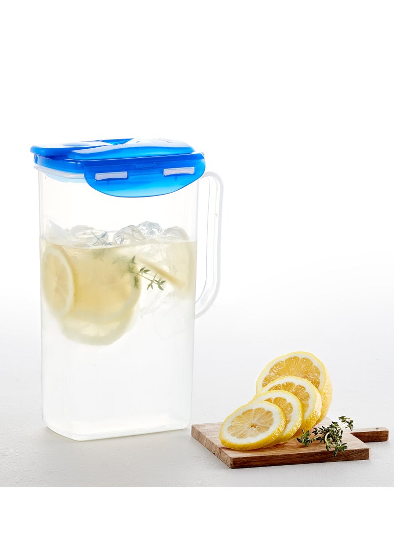 LOCK & LOCK LocknLock 2L Fridge Door Jug with Resealable Flip-Top - Airtight, BPA-Free, Microwave, Freezer, and Dishwasher Safe  - Image 4